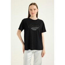 Belive Taşlı Tshirt