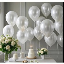 Büyük Boy 28 cm Metalik Balon Yüksek Kalite 20 Adet