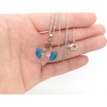 Hanecambaz Melek Kolye Murano Cam El Yapımı