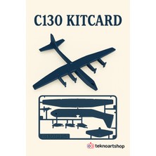 Teknoartshop C130 Model Uçağı – 3D Baskı Kit Card Eğitici Oyuncak