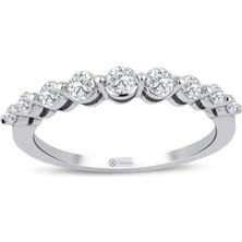 Pırlandia 0,56 Karat Pırlanta Yarımtur Yüzük