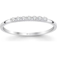 Pırlandia 0,10 Karat Pırlanta Yarımtur Yüzük