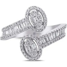 Pırlandia 0,80 Karat Pırlanta Baget Yüzük