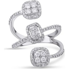 Pırlandia 0,93 Karat Pırlanta Baget Yüzük