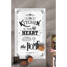 West Home Dijital Baskılı Yıkanabilir Kaymaz Taban Mutfak Halısı