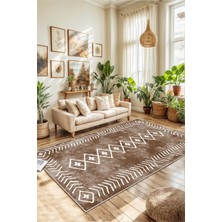 West Home Dijital Baskı Yıkanabilir Kaymaz Taban Salon Halısı Mutfak Halısı Yolluk ve Banyo Paspası