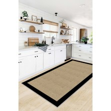 West Home Dijital Baskı Yıkanabilir Kaymaz Taban Salon Halısı Mutfak Halısı Yolluk