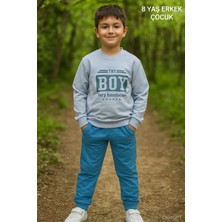 Boy Baskı 2 Ip Erkek Çocuk Eşofman Takım