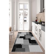 West Home Dijital Baskı Yıkanabilir Kaymaz Taban Salon Halısı Mutfak Halısı Yolluk