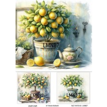 Limon Serisi LMN87 Limon Desenli Pirinç Dekopaj 30*42 cm