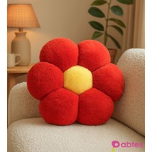 Ayıcı Papatya Dekoratif Peluş Yastık Minder Kırlent