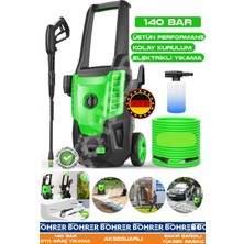 Alman BA01119Y 140 Bar Güçlü Performans Elektrikli Oto Yıkama Makinesi | Indüksiyon Motor & Metal Pompa - Oto Ara. Yıkama - Köpük Püskürtme