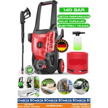 Alman BA01119K 140 Bar Güçlü Performans Elektrikli Oto Yıkama Makinesi | Indüksiyon Motor & Metal Pompa - Oto Ara. Yıkama - Köpük Püskürtme