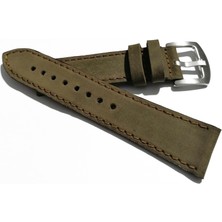 Fado&  Fosil  Uyumlu  Greyzı Deri   Saat Kordonu   24 mm   (277)