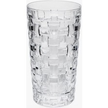 400ML,KABARTMA Dokuma Desenli 6 Adet Uzun Cam Bardak,sıcak ve Soğuk Kokteyller,buzlu Içececekler Için Kibar Şık Ergonomik Tasarım Borosilikat Cam