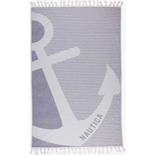 Nautica Unisex Lacivert Desenli Havlu