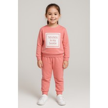 Mama Baskı 2 Ip Kız Çocuk Eşofman Takım