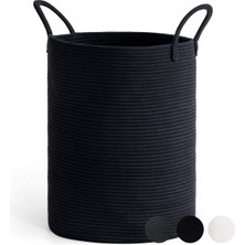 Çok Amaçlı, 40CM-36CM Büyük Boy, Yanları Saplı, Sepet, Jüt, Hasır, Dokuma Sepet, Düzenleyici