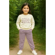 Lucky Baskı 2 Ip Kız Çocuk Eşofman Takım