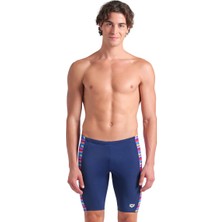 Racing Stripe Erkek Lacivert Yüzücü Mayosu 009078750