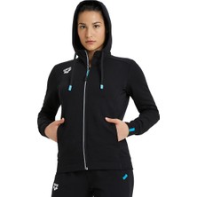Team Hooded Jacket Panel Kadın Siyah Günlük Stil Ceket 004895500