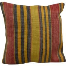 Yeni El Dokuma Dekoratif Kilim Kırlent Yastık Kılıfı 6072