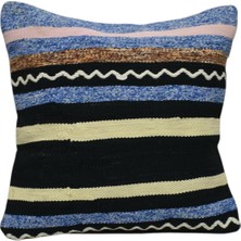 Yeni El Dokuma Dekoratif Kilim Kırlent Yastık Kılıfı 6078