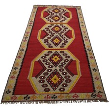 El Dokuma Tek Parça Yekpare Sivas Kangal Yün Kilim 6282