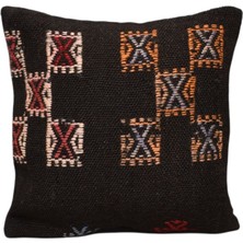Yeni El Dokuma Dekoratif Kilim Kırlent Yastık Kılıfı 6079