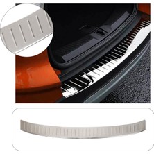 Ford Kuga Iı Uyumlu 2012-2017 Krom Arka Tampon Üstü Koruma Paslanmaz Çelik