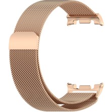 AktarMobile Galaxy Watch 8 9 40 / 44 mm uyumlu Mıknatıslı Hasır Metal Örgü Kordon Milanese Kayış Orijinal Pim