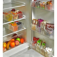6 Lı Buzdolabı Içi Mini Düzenleyici Kutu Organizer - Buzdolabı Kapak Düzenleyici