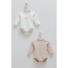 Caramell Hello Forest Ikili Uzun Kol Body - Bej