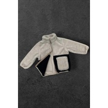 Erkek Çocuk Peluş Cepli Fermuarlı Welsoft Kışlık Mont