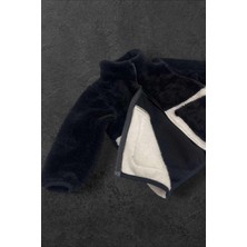 Spor Kız Çocuk Peluş Cepli Fermuarlı Welsoft Kışlık Mont