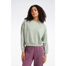 Reebok Carmen C Neck Yeşil Kadın Sweatshirt