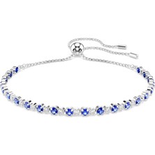 5725854 Swarovski Bilezik Matrıx:bracelet Blu/rhs M