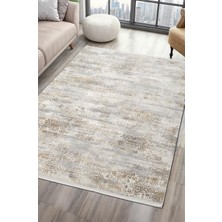 Sılva SL107A Bej Halı Modern Desen Antialerjik Pamuk Taban Salon Halısı Yatak Odası Mutfak Koridor