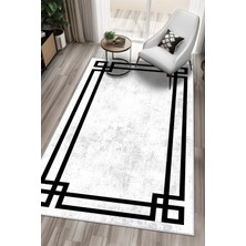 West Home Dijital Baskı Yıkanabilir Kaymaz Taban Salon Halısı Mutfak Halısı Yolluk