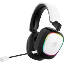 Gamebooster WBH23W Nemesis Pro Rgb Beyaz Kablosuz Oyuncu Kulaklığı Mikrofonlu Oyun İçin Tasarlandı