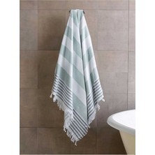 Pure Linen 90X170 cm Doğal Pamuk Peştamal Havlu Yeşil