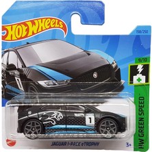- Jaguar I-Pace Etrophy - Hw Green Speed 9/10 - HKH60 - Short Card - Siyah - Mattel 2023