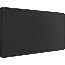 Classic Mouse Pad 90X40 - Büyük Boy Mousepad Kaymaz Taban Baskısız - Siyah Fare Altlığı Dikişli Kenar Baskısız Ofis Tipi Masa Koruyucu - Gaming Fare Klavye Altlığı (90X40)