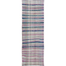 Bespoky 93x274 cm Bej Klasik Yün Halı | Yolluk Koridor Mutfak Halısı | %100 Doğal Yün El Yapımı El Dokuma | UNİQUE-32306