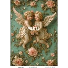 Melek Serisi MLK12 Pirinç Dekopaj 30 * 42 cm