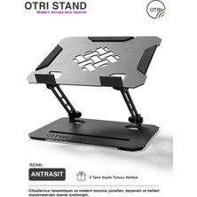 Tüm Modellerle Uyumlu Katlanabilir Antrasit Metal Laptop/macbook/telefon/tablet/kitap Standı