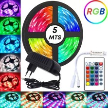 Rgb Şerit LED Seti (5mt Rgb LED + Trafo + Rgb Kumanda)