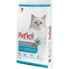 Reflex Sterilised Somonlu Pirinçli Kısırlaştırılmış Yetişkin Kedi Maması 15 kg