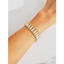 Xuping Çelik 14K Altın Kaplama Bileklik