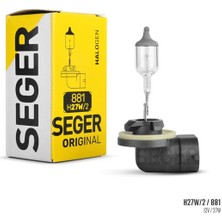 Seger Ampul H27W/2 881 12V 27W PGJ13 Eğri Soket Standart Yenileme 3.500K Standart Işık
